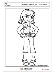 Polly Pocket boyama sayfaları
